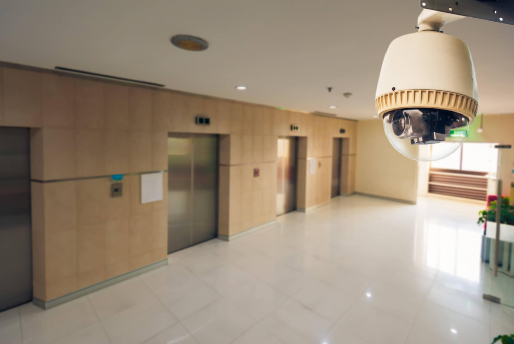 Hotel security cameras
